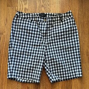 Talbots, Black and White Checkered Women’s  Shorts 12W
